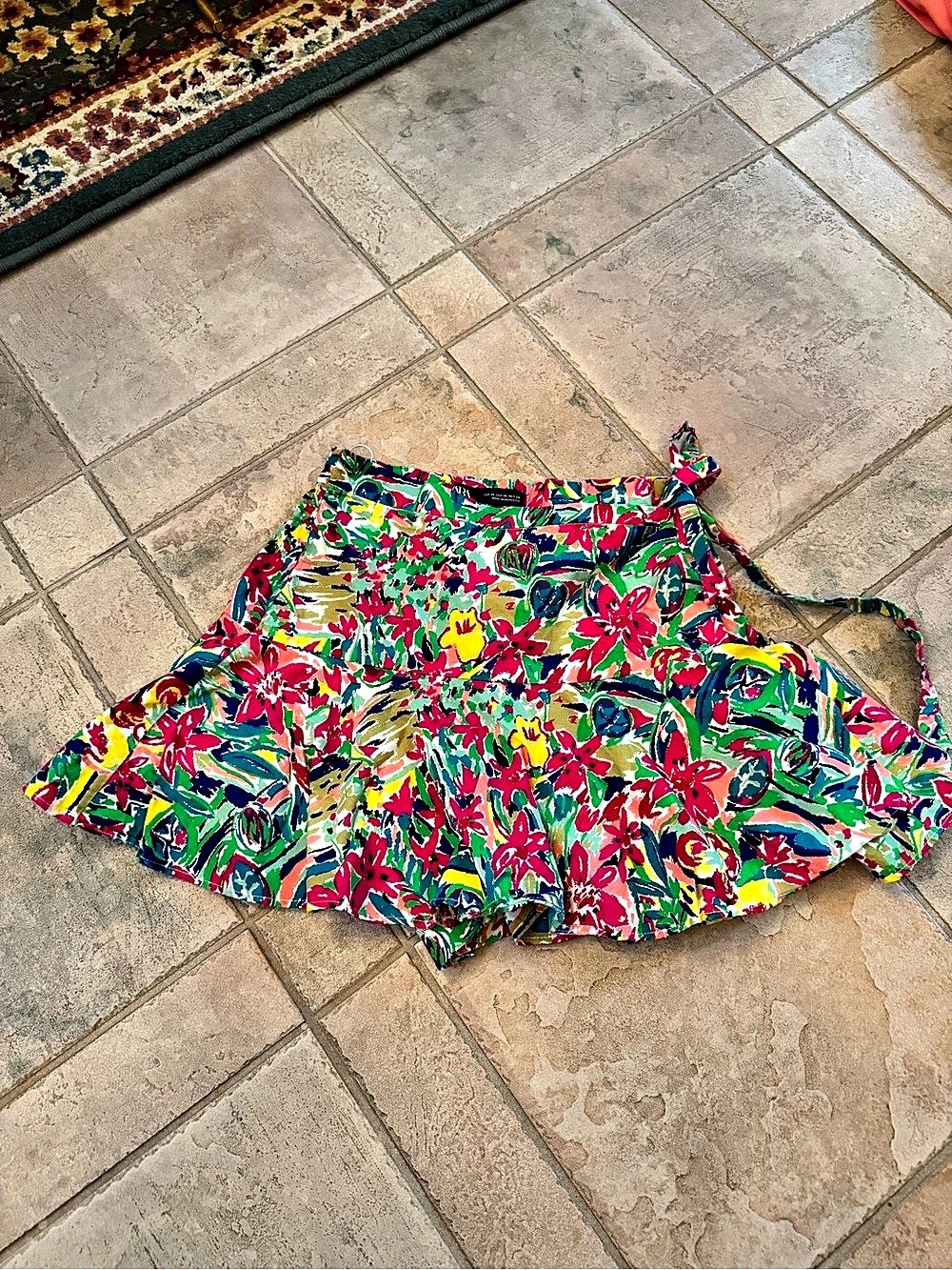 Zara wrap skirt with shorts